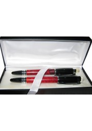 parure stylo marbre rouge 523 K5
