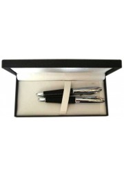 parure stylo simili noir avec couture blanche boite RLB06