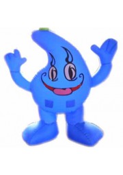 blue water drop inflatable moving cartoon