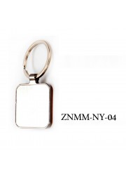 Porte clé metal carré ZNMM-NY-04