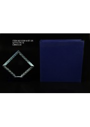 Trophée en cristal triangulaire D3814-ST-35