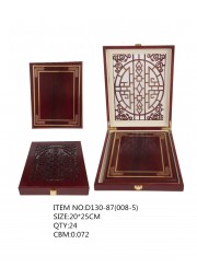 Trophée plaque bois mandarin GM D130-87