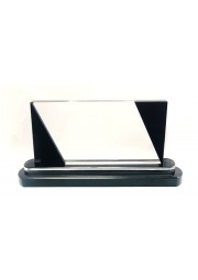 Trophée rectangulaire cristal noir avec boite en bois 